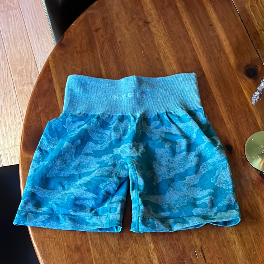 NVGTN Blue Camo Athletic Shorts